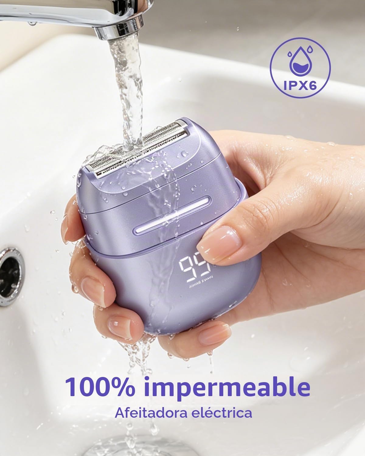 UNIMIKO Afeitadora eléctrica para mujer, impermeable, mini maquinil...