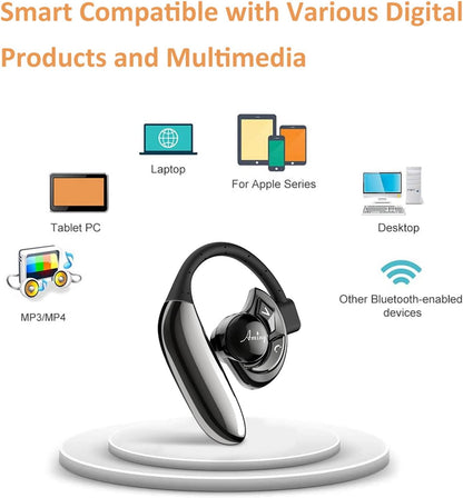 Auriculares Bluetooth inalámbricos Bluetooth compatibles con Android, iPhone, smartphones, laptops, 28 horas de tiempo de reproducción V5.2, auriculares inalámbricos con micrófono con cancelación de ruido