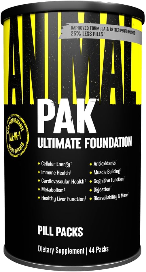 Animal Pak - Suplemento multivitamínico conveniente para hombres y...