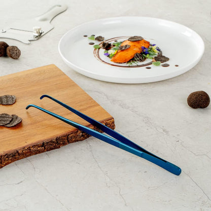Restaurantware Perfect Point - Pinzas curvadas de 9.4 pulgadas, 1 p...