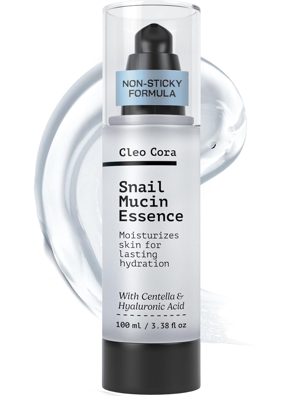 Snail Mucin Serum - Advanced Snail 96 Mucin Power Essence con ácido hialurónico y centella - Suero facial hidratante e hidratante reparador de la piel para mujeres, 3.38 onzas líquidas, 3.4 fl oz,