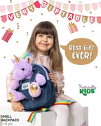 Mochila para niños pequeños Naturally KIDS con. Juguete de peluche...