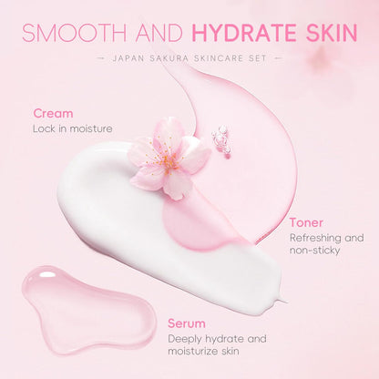 Set de cuidado de piel LAIKOU JAPAN SAKURA para mujeres, regalos de...