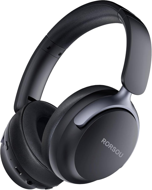 RORSOU B8 - Audífonos Bluetooth supraaurales, 6 modos de música EQ...