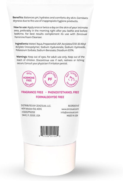 ZENZSUAL Gel hidratante femenino con ácido hialurónico \u2013 Gel a...