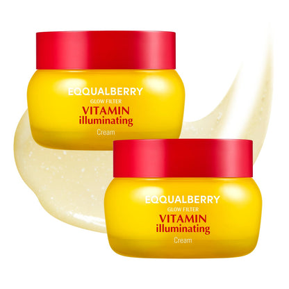 EQQUALBERRY Crema iluminadora de vitaminas, paquete de 2 \u2013 Vit...
