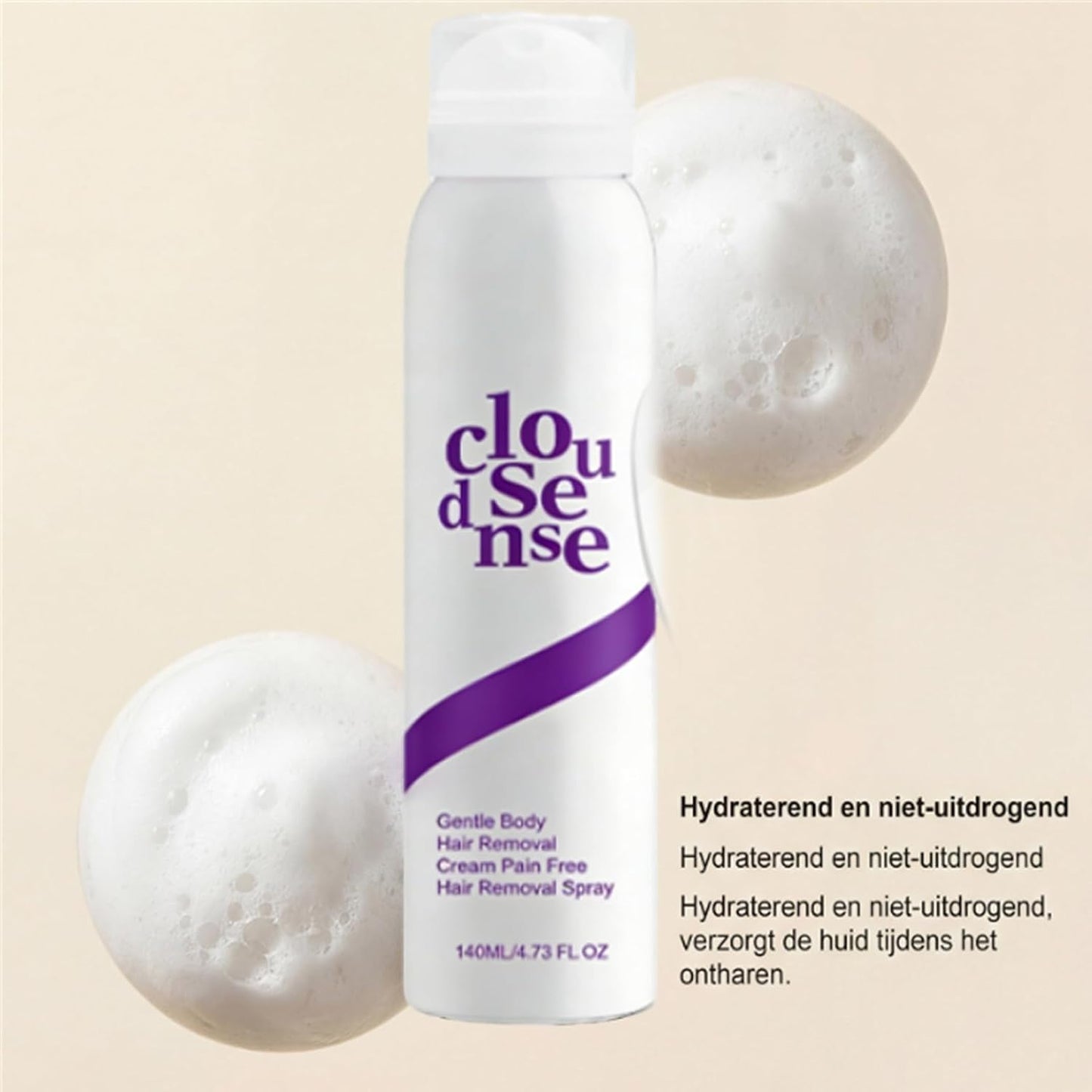 Cloud Sense - Spray de depilación suave, kit de depilación suave, c...