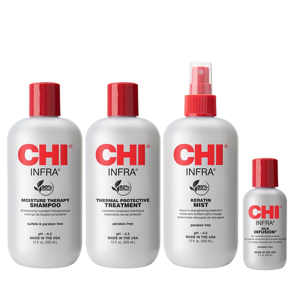 CHI Kit de estilista para el hogar, champú infrarrojo de 12 onzas,...