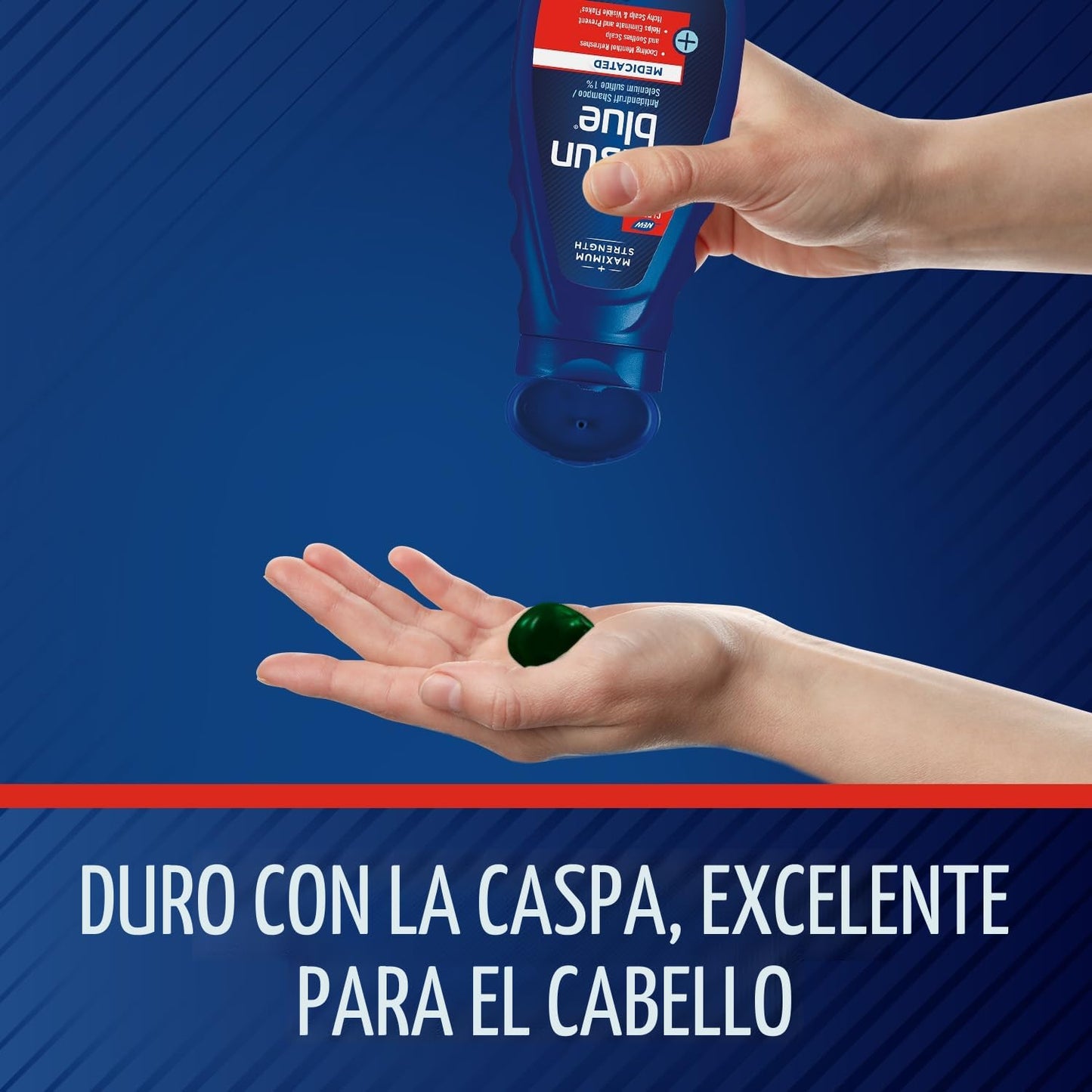 Champú Selsun Azul Medicado Máxima fuerza anti caspa, 11 onzas