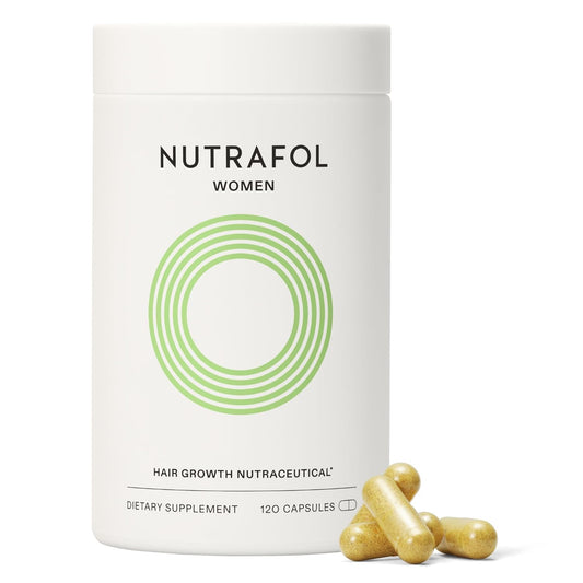 Nutrafol - Suplementos de crecimiento del cabello para mujeres, edades 18-44, clínicamente probados para cabello visiblemente más grueso y fuerte, recomendado por dermatólogos - suministro para 1 mes