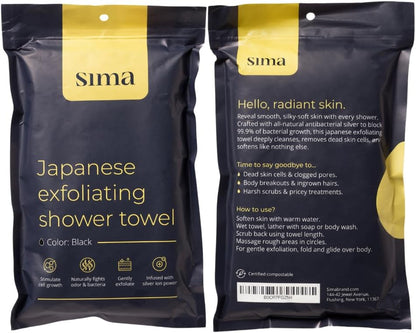 Toalla exfoliante para la cara y el cuerpo - Toalla exfoliante japo...