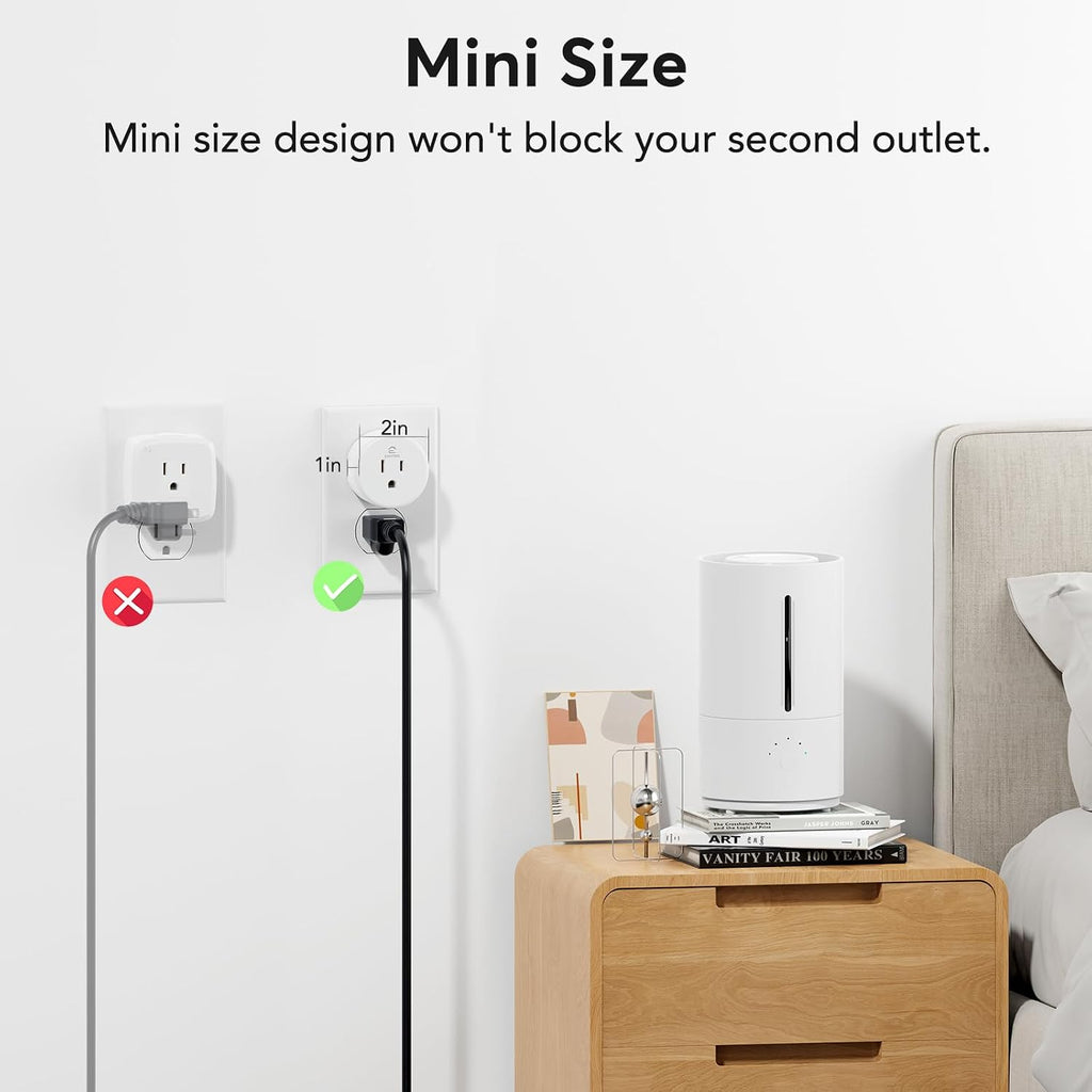 EIGHTREE Enchufe inteligente WiFi que funciona con Alexa y Google H...