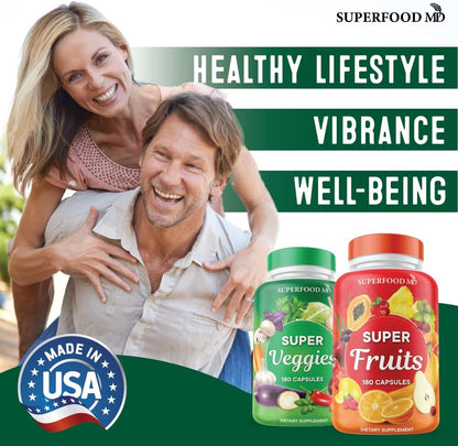 Suplemento de Superalimentos de Frutas y Verduras - Cápsulas de Fru...