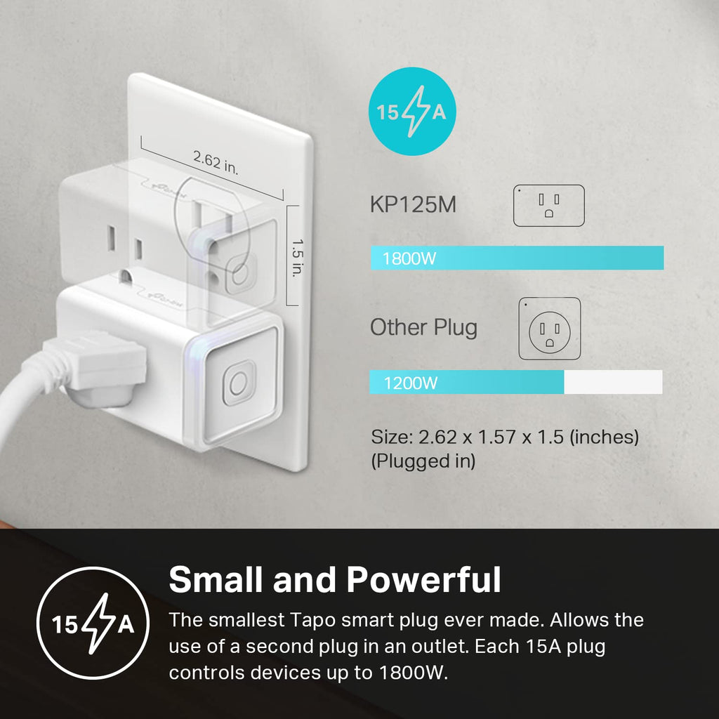 Kasa Smart Enchufe inteligente, compatible con Matter, monitoreo de...