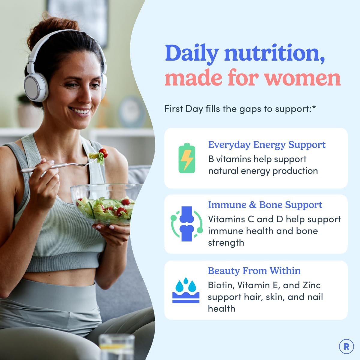 FIRST DAY Multivitamin para mujeres - Gomitas multivitamínicas diar...