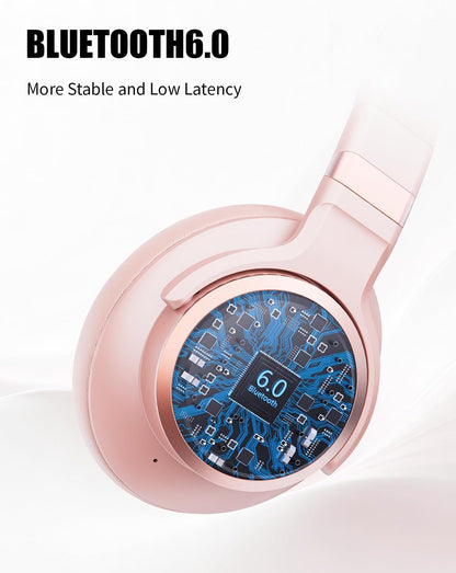 KVIDIO Auriculares híbridos con cancelación activa de ruido, auricu...