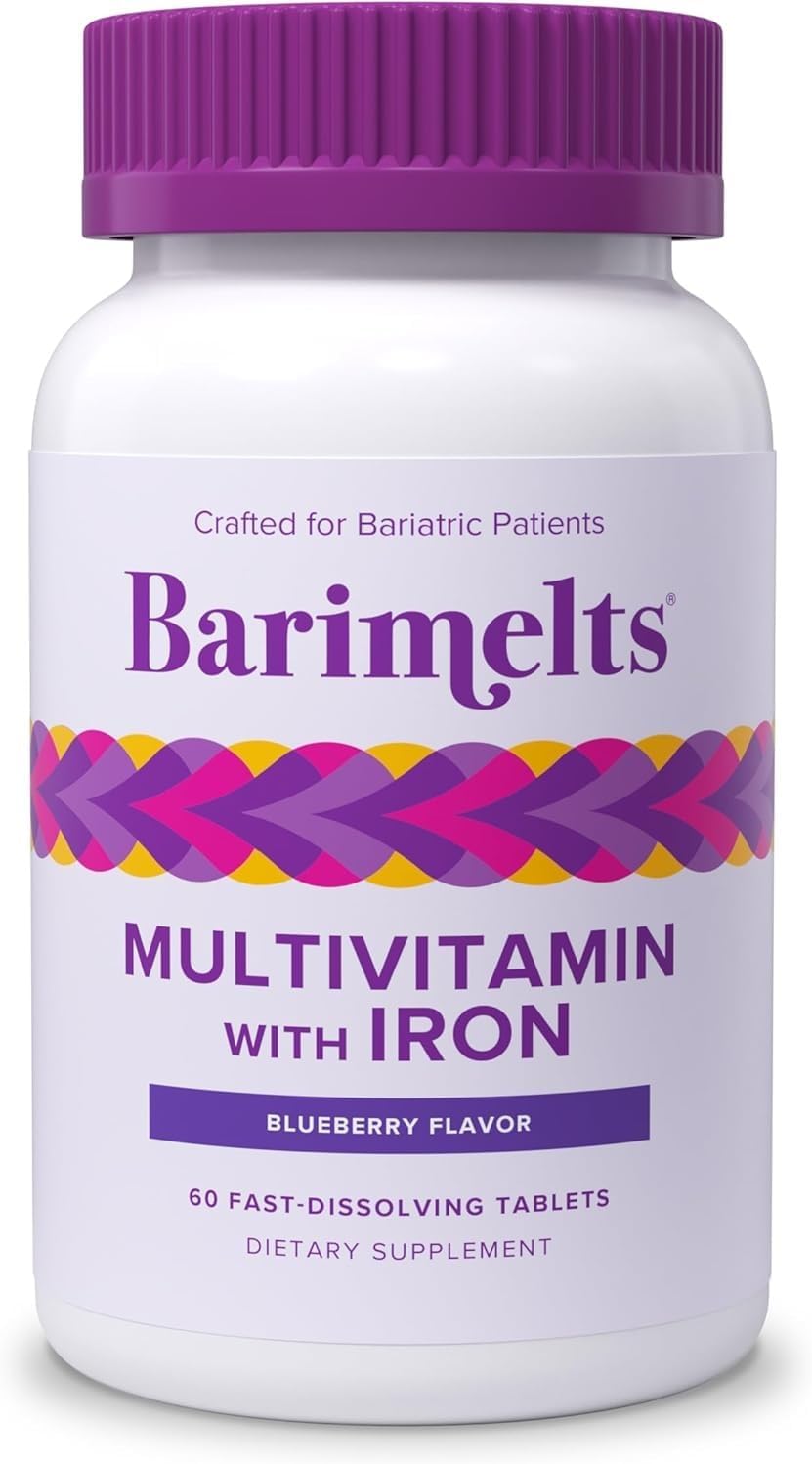 BariMelts Multivitamínico bariátrico con hierro - Suministro para 1...