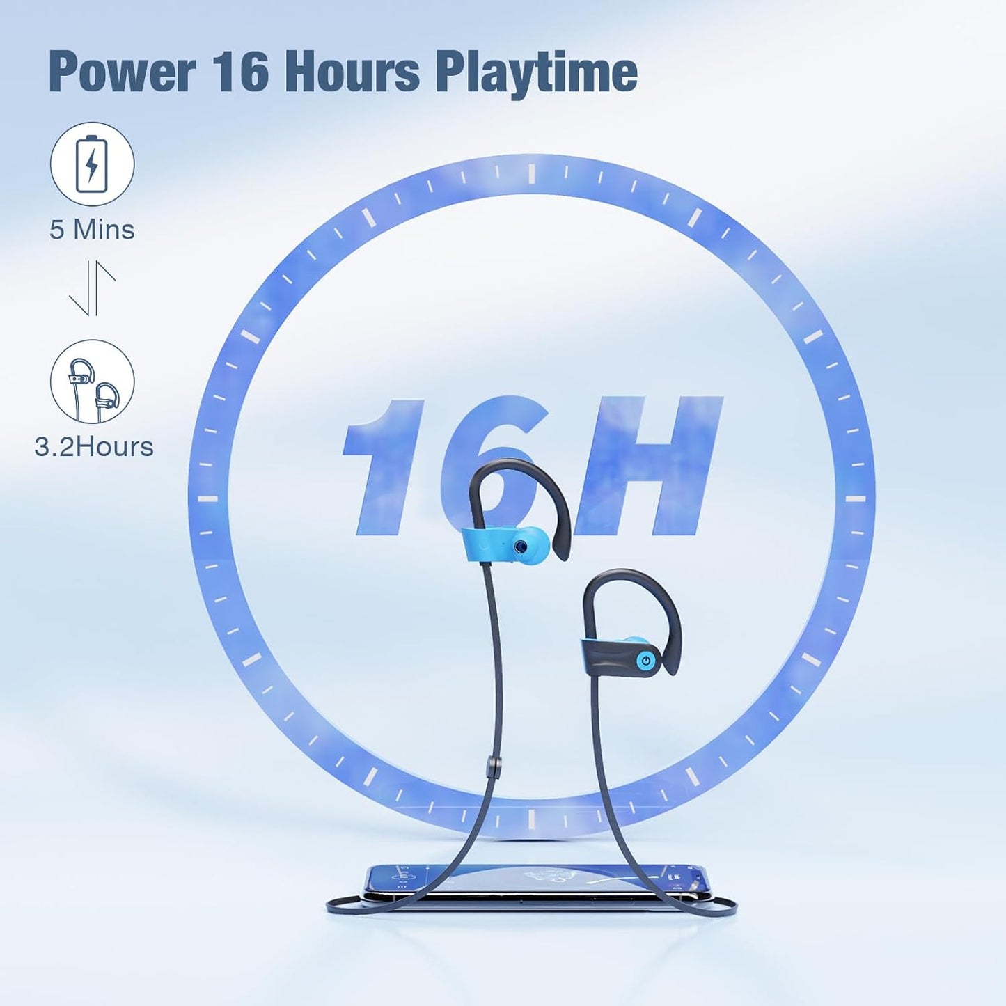 Boean - Auriculares Bluetooth, auriculares inalámbricos Bluetooth 5...