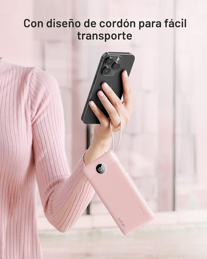VRURC Cargador Portátil Power Bank, Paquete de Batería Esencial de...
