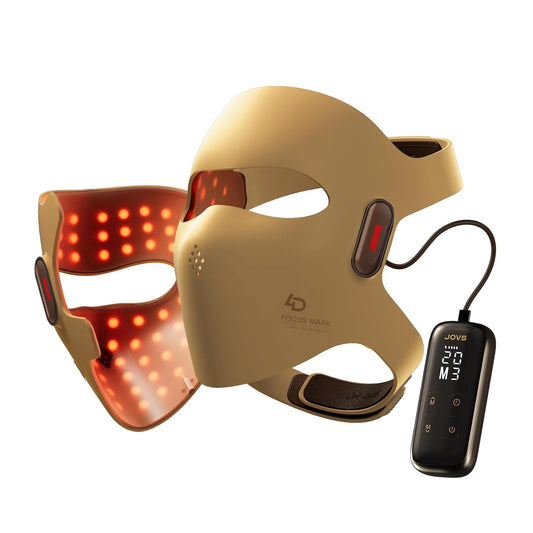 JOVS Máscara de terapia de luz láser 4D (dorado)