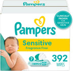 Pampers Sensitive - Toallitas para bebés, a base de agua, hipoalerg...