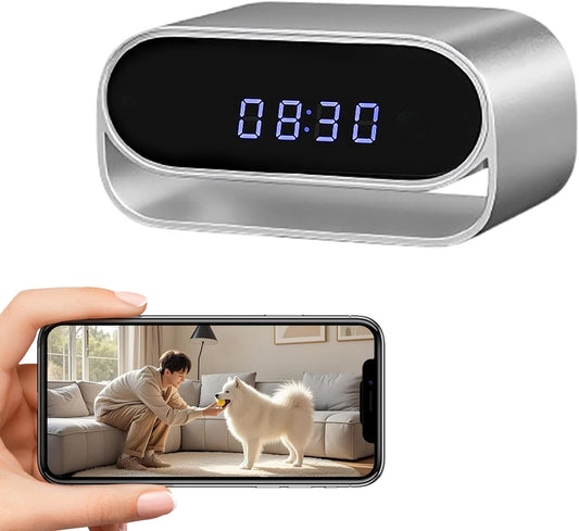 InCliick Reloj de cámara 4K con visión nocturna, reloj inteligente...
