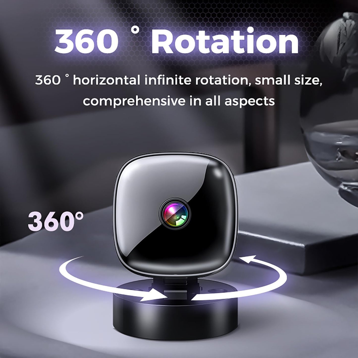 J-SINIGIDIN Mini cámara inalámbrica 1080P HD cámara interior para s...