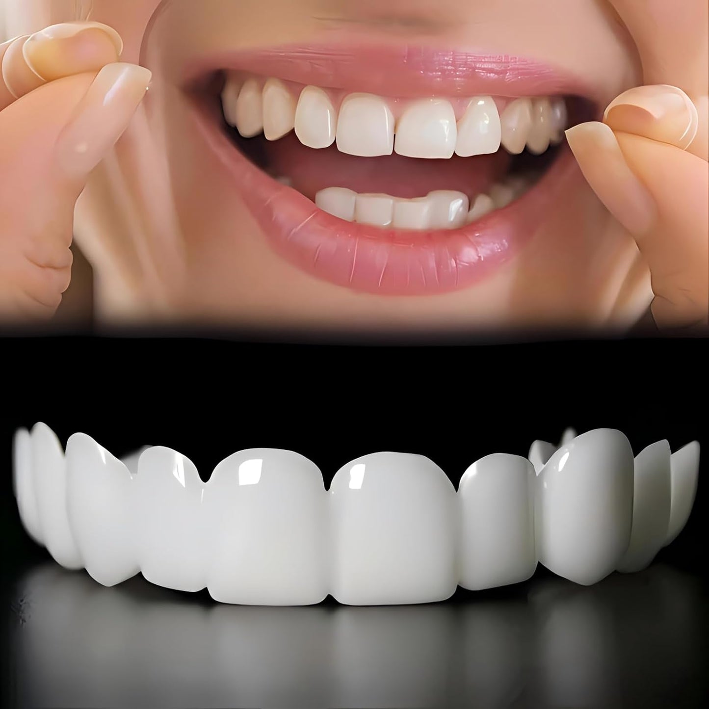 2 Pairs Temporary Smile Support Adjustable, Suitable for All Sexes,...