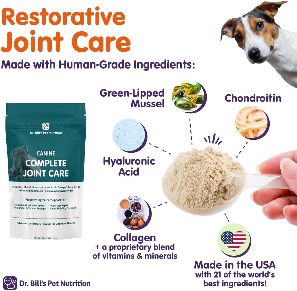 Dr. Bill's Canine Complete Joint Care - Suplemento avanzado par...