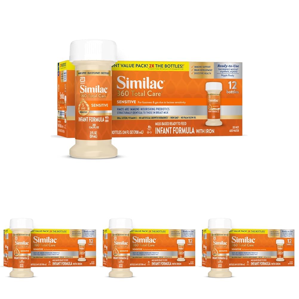 Similac Fórmula infantil sensible 360 Total Care para irritaciones...