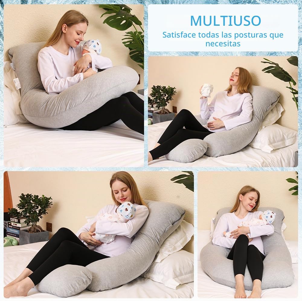 Chilling Home Almohada de embarazo, almohada de maternidad de cuerp...