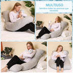 Chilling Home Almohada de embarazo, almohada de maternidad de cuerp...