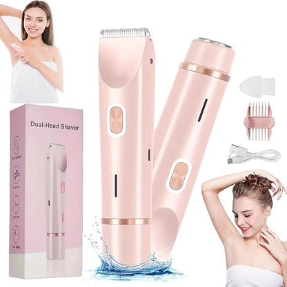Maquinilla de afeitar eléctrica para mujer, removedor de pelo recar...