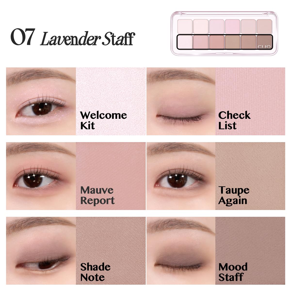 CLIO PRO Paleta de Sombras de Ojos Air (07 LAVENDER STAFF)