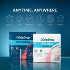 DripDrop ORS Hydration - Paquetes de electrolitos en polvo - uva, p...