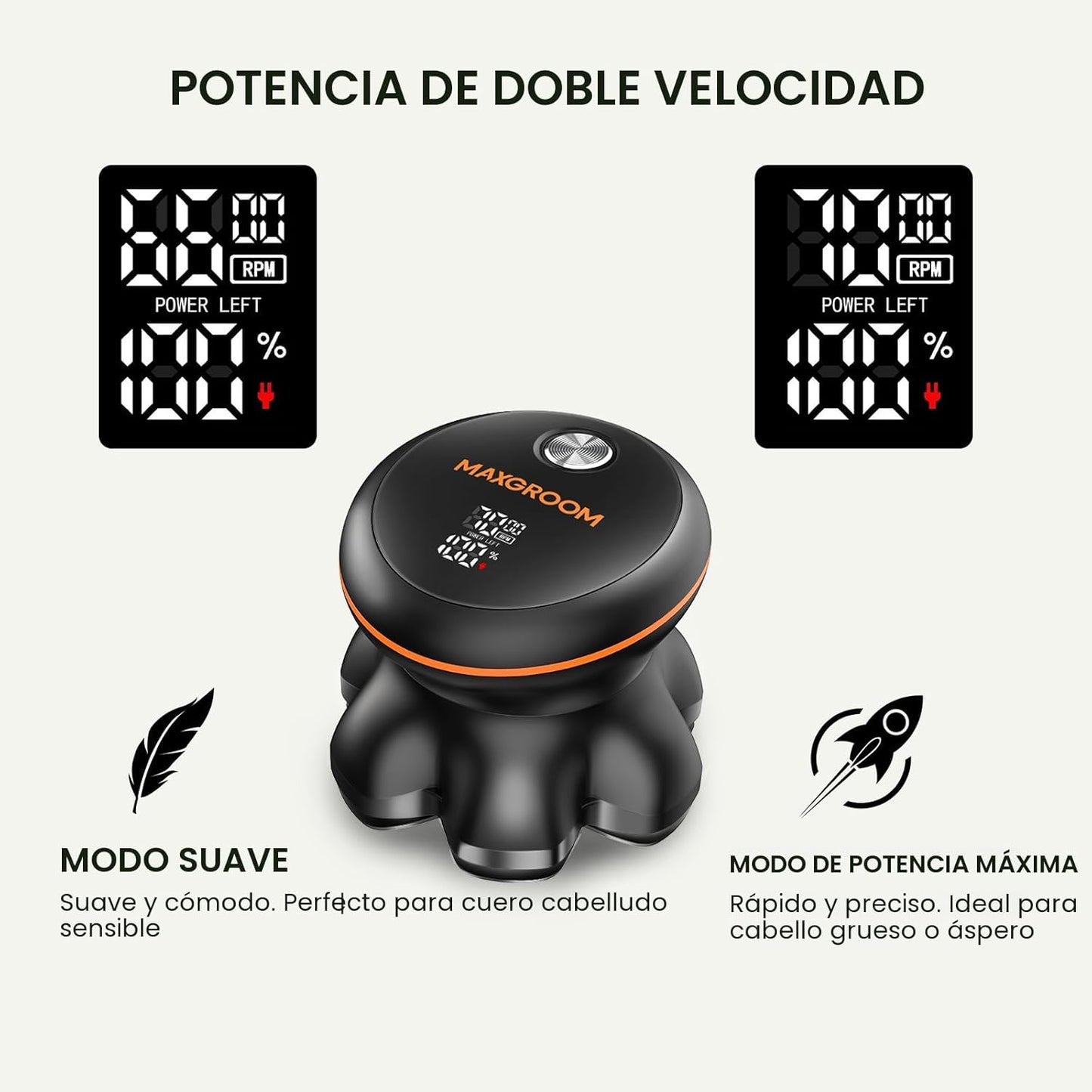 MAXGROOM® Afeitadora de cabeza para hombres calvos, maquinilla de a...