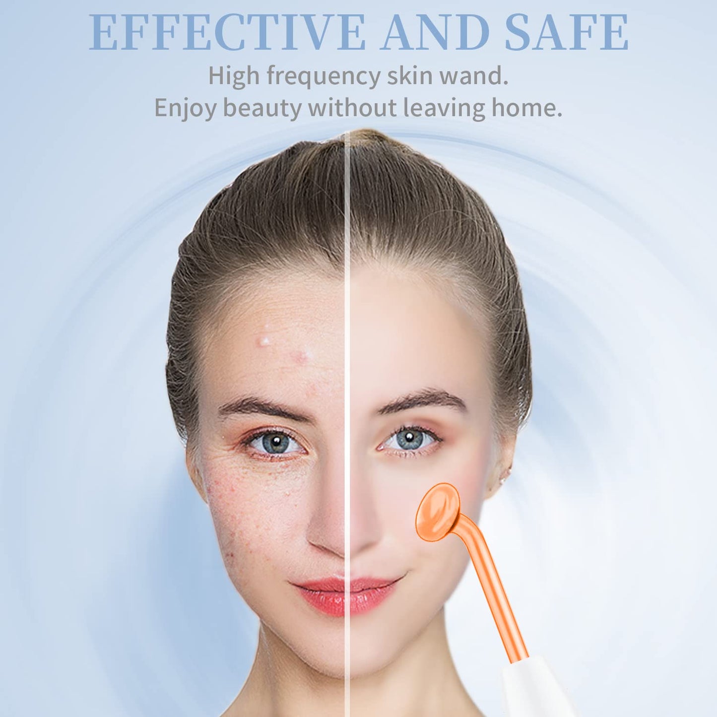 Máquina Facial de Alta Frecuencia - TUMAKOU Máquina Portátil de Man...