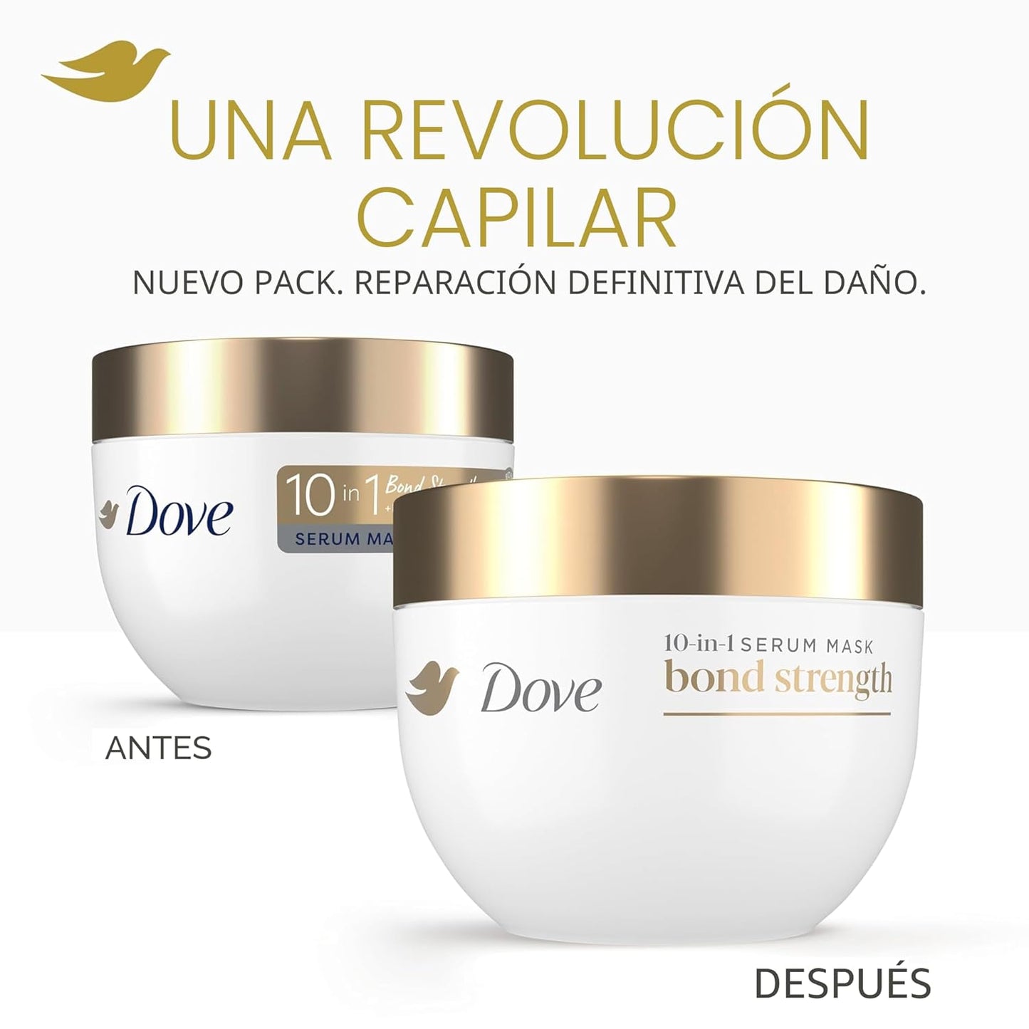 Dove Hair Bond Strength - Mascarilla Sérum 10 en 1 para cabello quí...