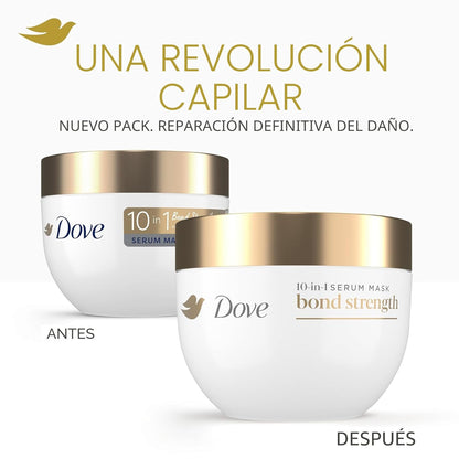 Dove Hair Bond Strength - Mascarilla Sérum 10 en 1 para cabello quí...
