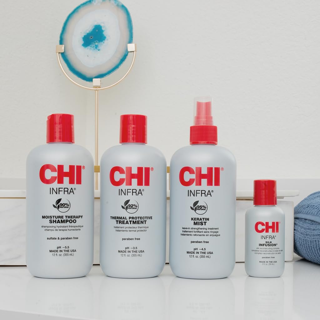 CHI Kit de estilista para el hogar, champú infrarrojo de 12 onzas,...