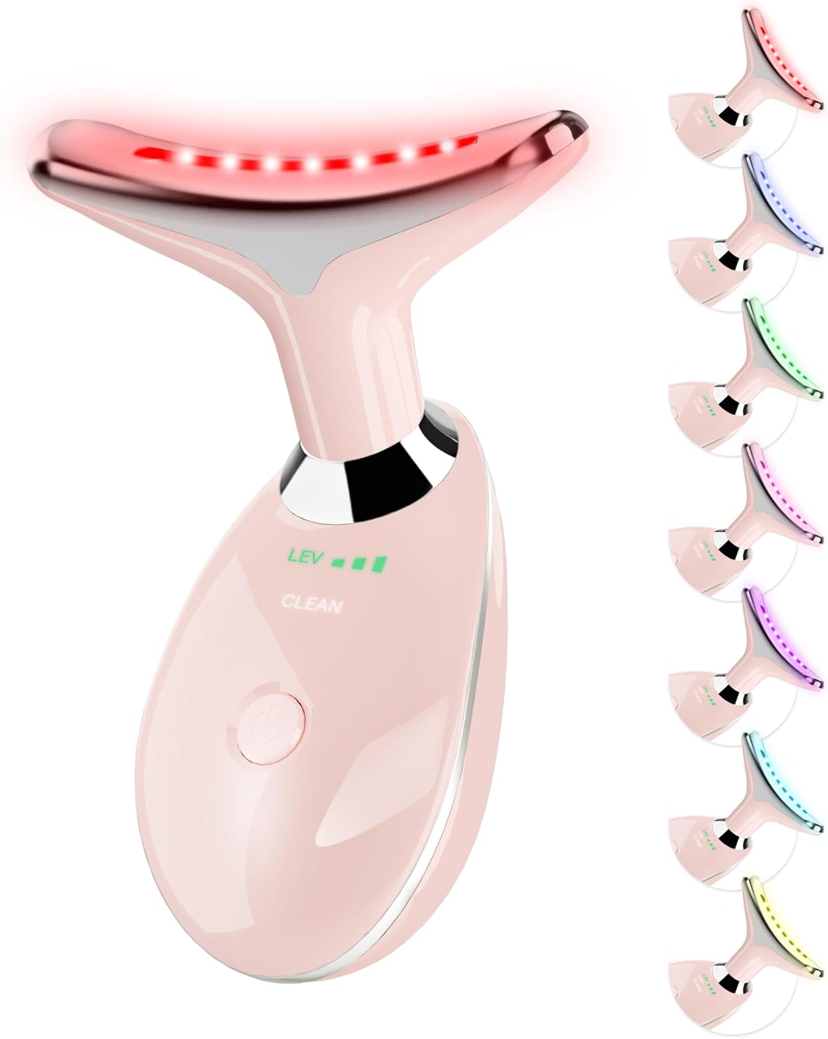 Masajeador Facial, Varita Portátil de Luz Roja para el Cuello y la...