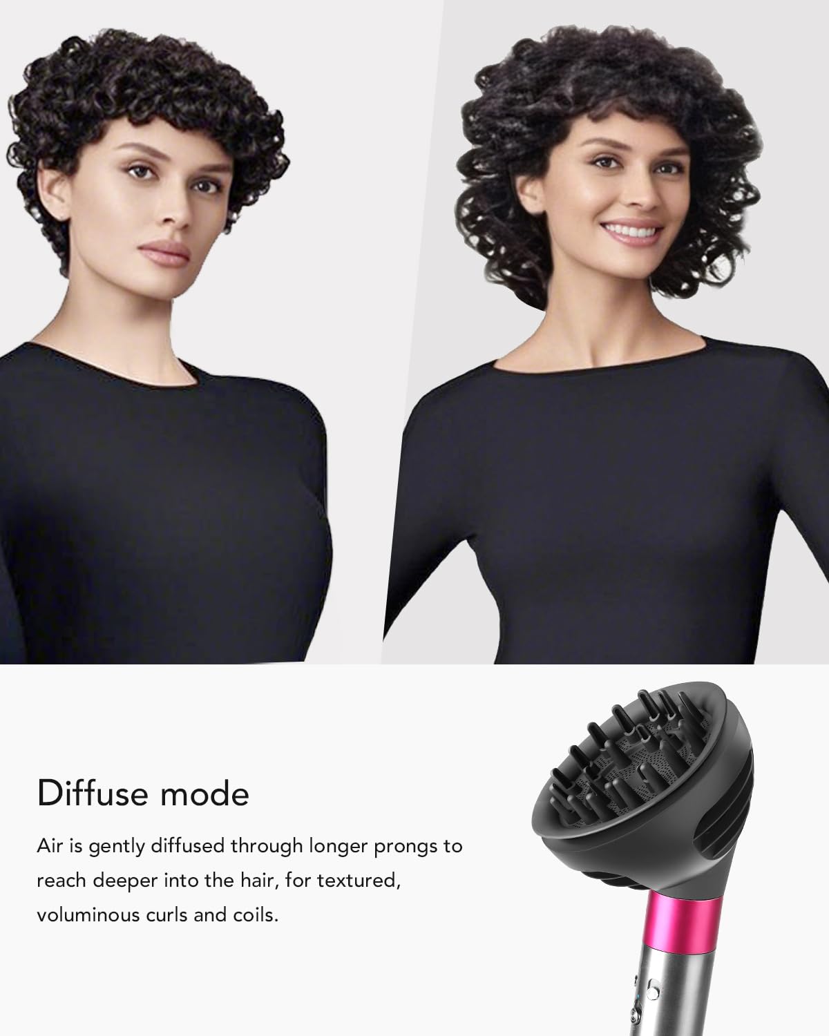Difusor Wave+Curl para Dyson Airwrap Styler, accesorio de boquilla...