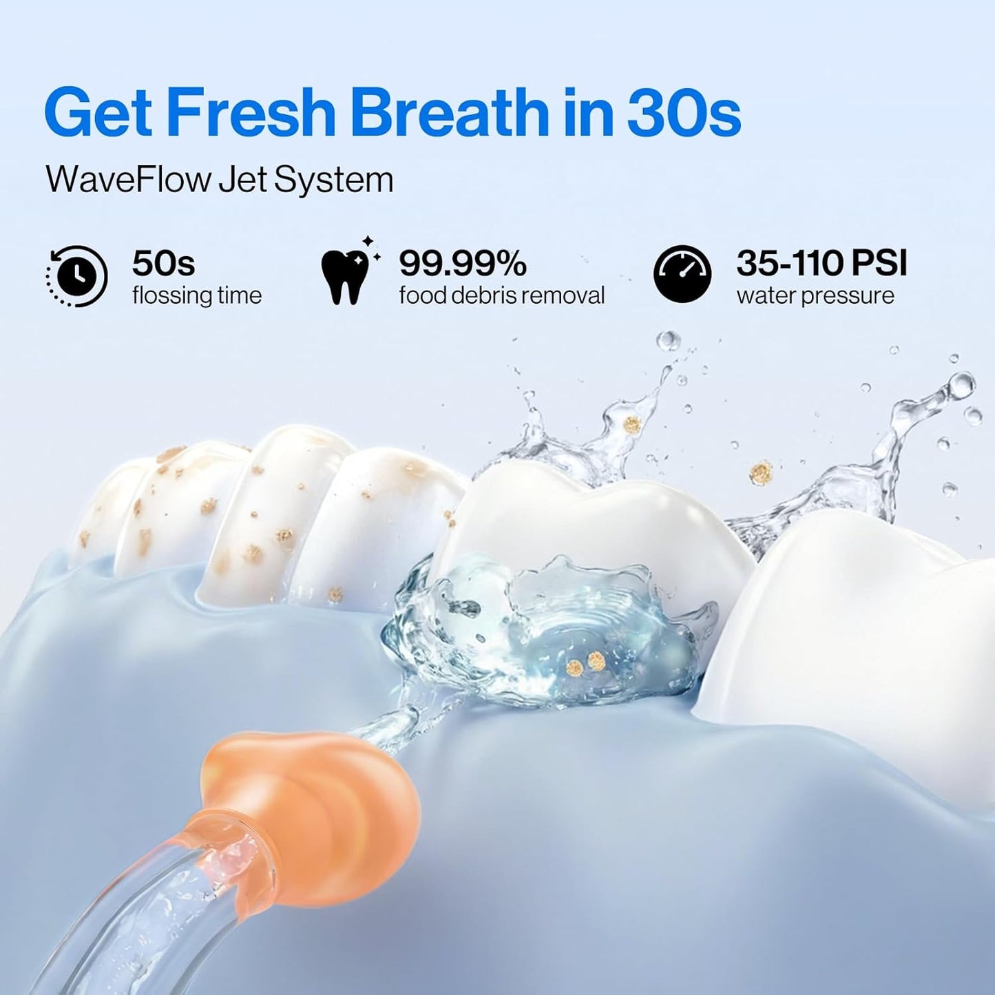 usmile C10 - Irrigador de agua portátil - Apto para viajes, batería...