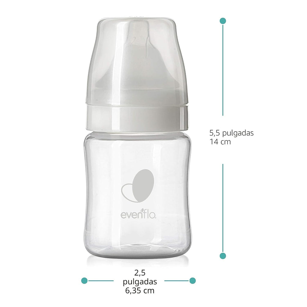 Evenflo Feeding Balance Plus Biberón de Cuello Ancho para Bebé | Te...