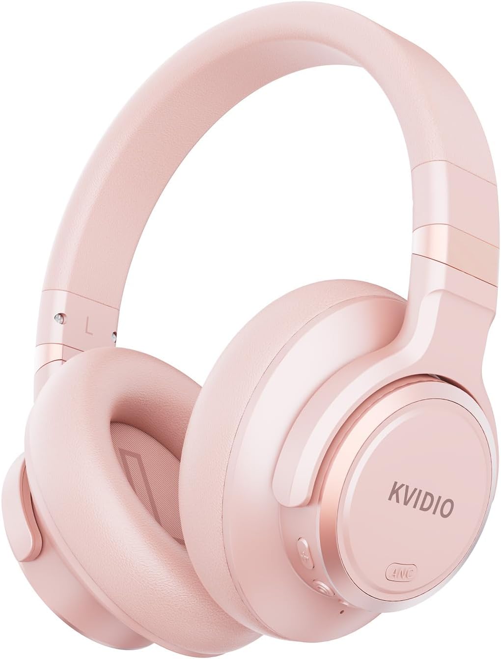 KVIDIO Auriculares híbridos con cancelación activa de ruido, auricu...