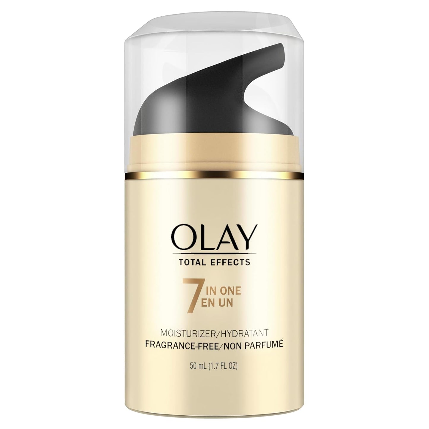 Olay Total Effects Crema AntiEdad Hidratante, de uso diario, sin fragancia, 7 en 1, 1.7 onzas, libre de fragancia