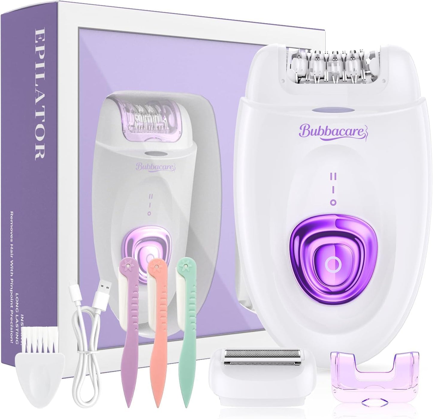 Depiladora para mujeres, dispositivo de depilación facial inalámbri...