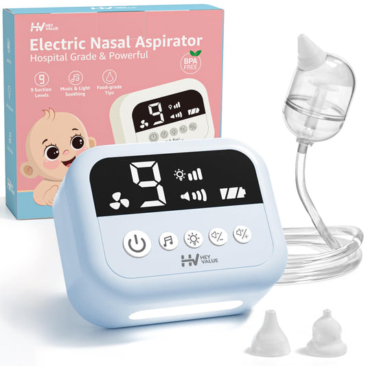 HEYVALUE Aspirador Nasal para Bebé, Ventosa de Nariz de Grado Hospi...