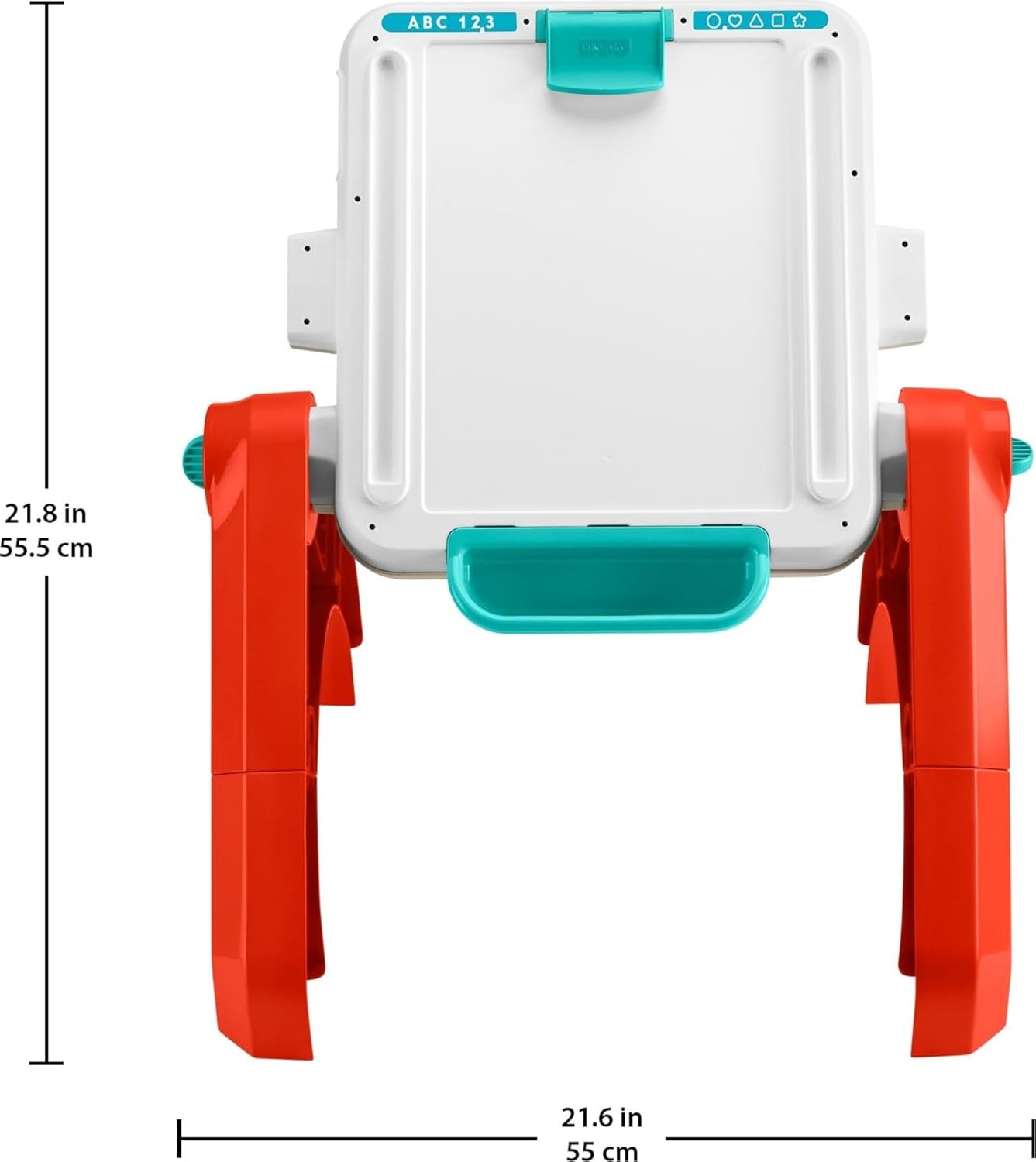 Fisher-Price Juguete para bebés y niños pequeños, mesa de actividades 4 en 1 y caballete de arte con música educativa para mayores de 6 meses, versión multiidioma