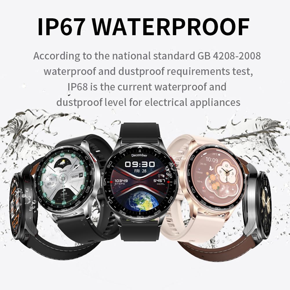 Alliget Reloj inteligente con auriculares, reloj inteligente Blueto...